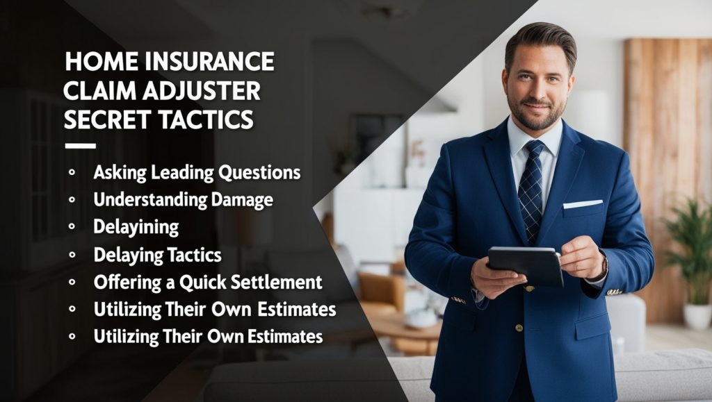 Common Secret Tactics Used by Home Insurance Claim Adjusters